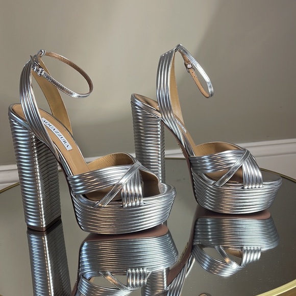 Aquazzura Sundance 140 Platform heeled sandals - Picture 15 of 16